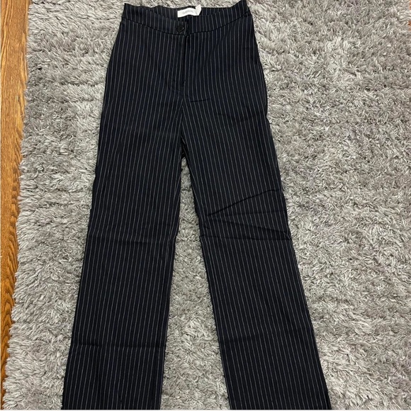 Glassons V Front Pinstripe Straight Leg Pants - Picture 2 of 4